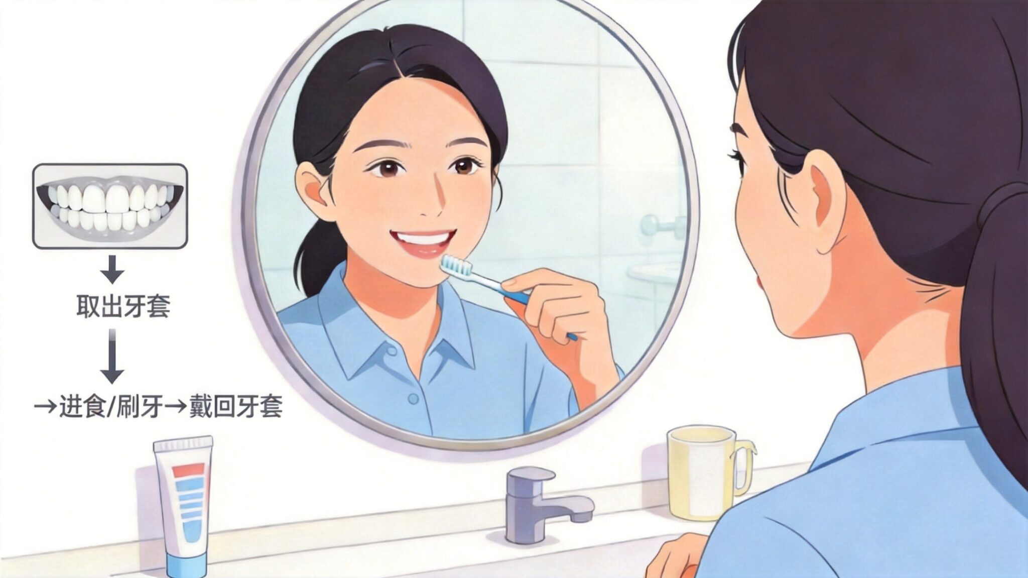 隱形矯正可摘除設計